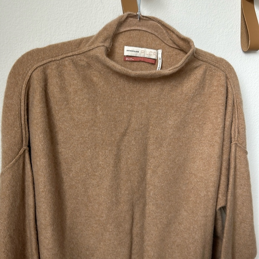Anthropology Cashmere Collection mock neck sweater size large